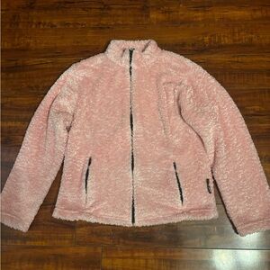 Black Diamond Soft Pink Teddy Jacket full zip woman’s med